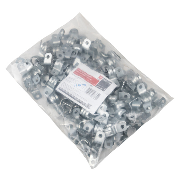 Купить EKF PROxima Скоба металлическая двухлапковая d 16-17мм. (100шт.)