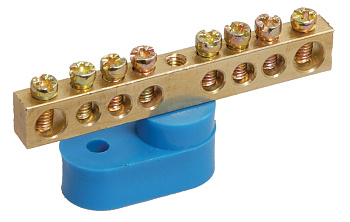 IEK Шина N ноль на одном угловом изол ШНИ-6х9-8-У1-С