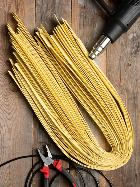 Купить EKF PROxima Термоусаживаемая трубка ТУТ нг 20/10 желтая в отрезках по 1м