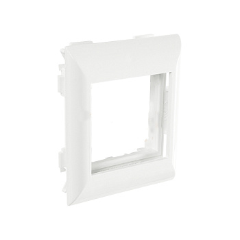 SPL Суппорт с рамкой на 1 пост (45х45) в профиль для кабель-канала 130х50 (SPL - 130007S)