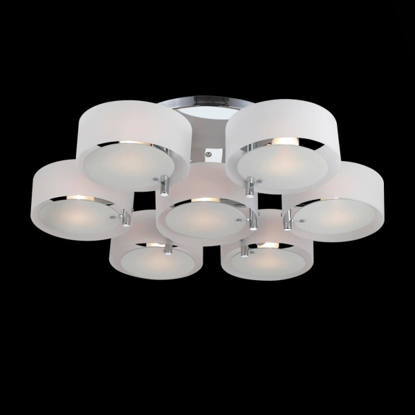 Evoluce SL483.502.07 Люстра потолочная Хром/Белый E27 7*60W Купить Evoluce SL483.502.07 Люстра потолочная Хром/Белый E27 7*60W