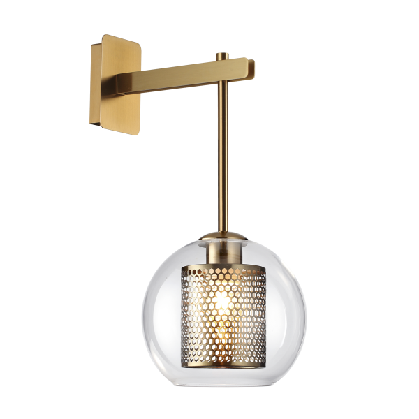 Купить Odeon Light 4939/1W PENDANT ODL22 235 античн.бронза/металл/прозрачный/стекло Бра E27 1*40W CLOCKY