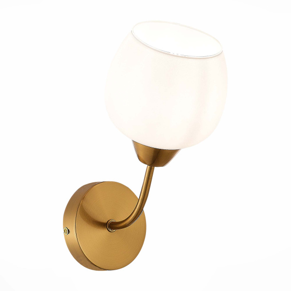 Evoluce SLE1136-301-01 Бра Латунь/Белый E27 1*60W