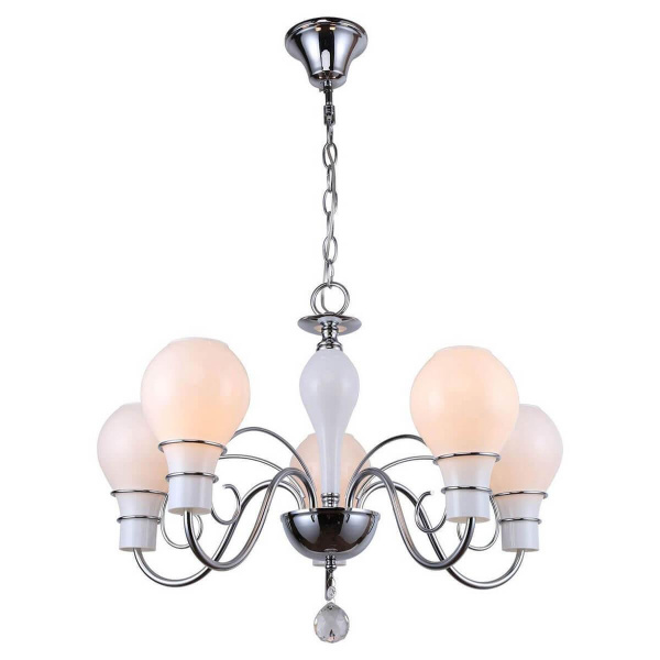 Lussole LGO Металл Хром /  Стекло Люстра E14 GRLSP-8099 Lussole LGO Металл Хром /  Стекло Люстра E14 GRLSP-8099