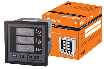 TDM Цифровой многовеличинный прибор ЦП-АВЧ72х3-0,5-Р (однофазный) (0-50кА, 0-320кВ, 40-70Гц) SQ1102-0531