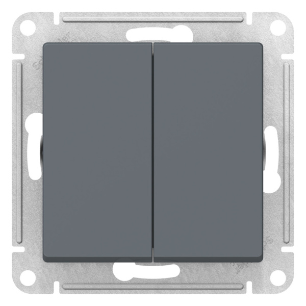 Systeme Electric AtlasDesign Грифель Переключатель 2-клавишный перекрестный, 2 x сх. 7, 10АХ, механизм
