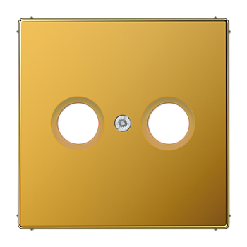 JUNG LS 990 Золото Накладка TV-FM розетки LS990TVGGO
