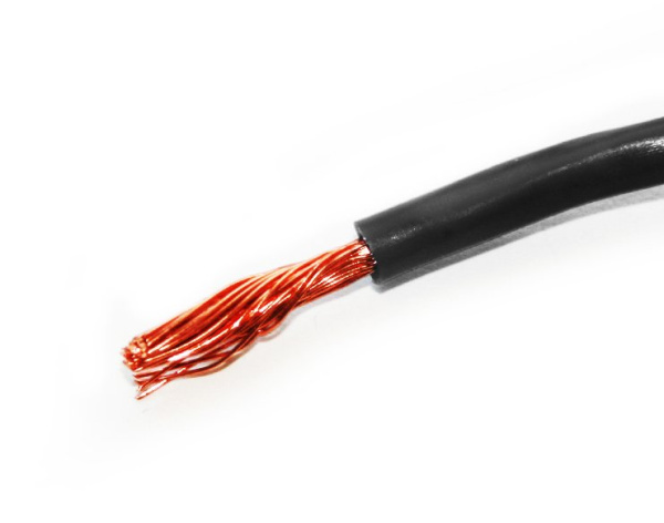 Купить Провод одножильный медь ПуГВ (ПВ3) 6мм² ГОСТ ПуГВ 6 черн.