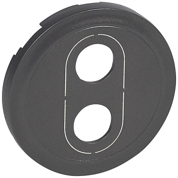 Legrand Celiane2 Графит Накладка аудирозетки Banana 2х 067872