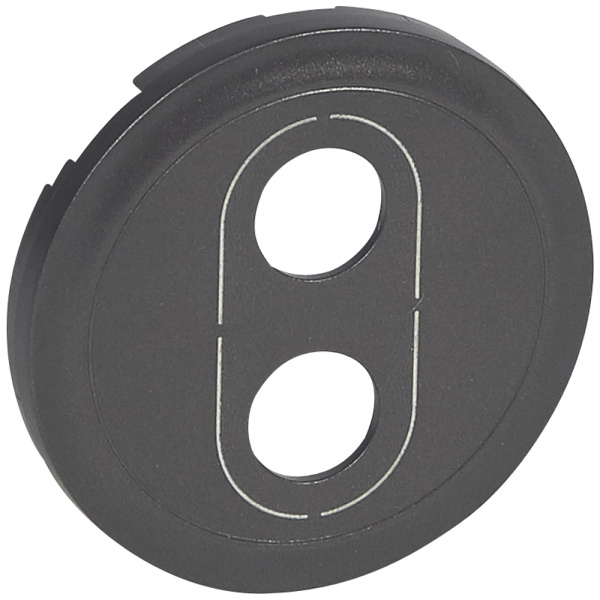 Legrand Celiane2 Графит Накладка аудирозетки Banana 2х 067872