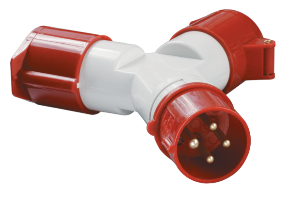 Купить IEK Адаптер двухлучевой TS1012-214 3Р+РЕ 16А 380В IP44