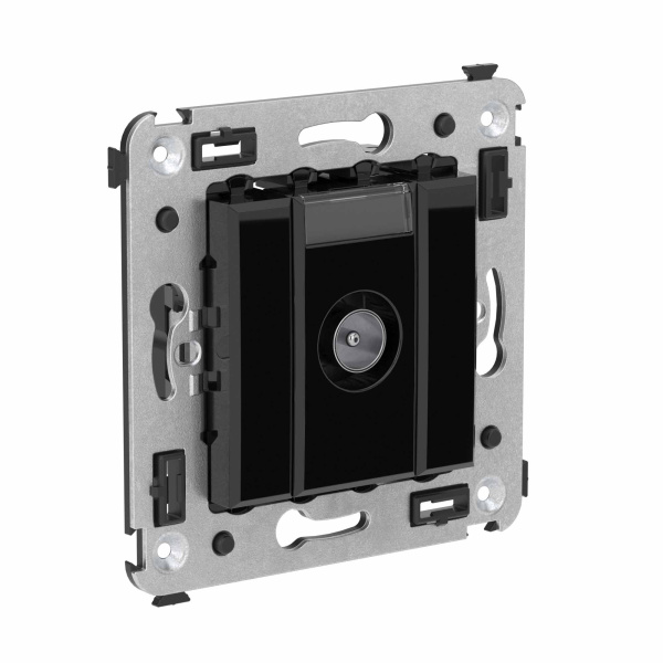 Купить DKC Розетка TV оконечная в стену, "Avanti", "Черный квадрат"