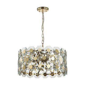 Odeon Light 4974/6 HALL ODL22 373 золотой/хрусталь Люстра E14 6*40W TOKATA