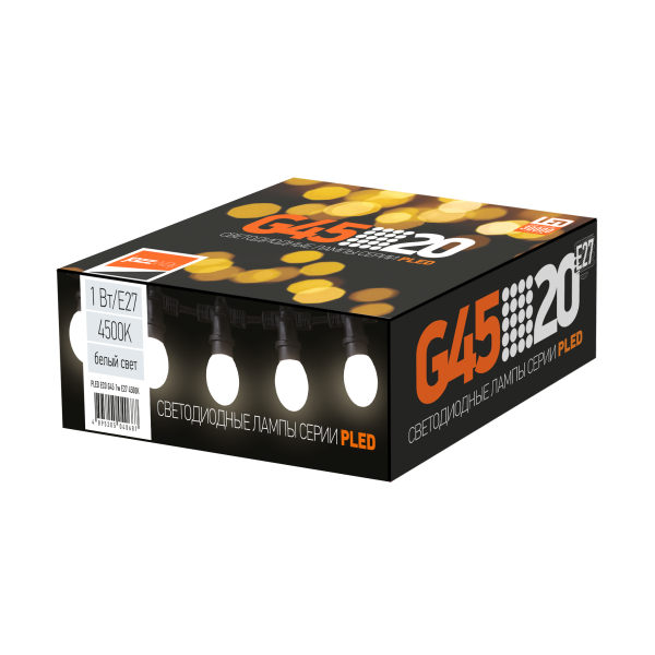 Купить Jazzway Лампа PLED- ECO- G45 1w E27 4500K .5040663