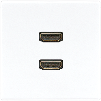 JUNG 2 x HDMI, белый MALS1133WW