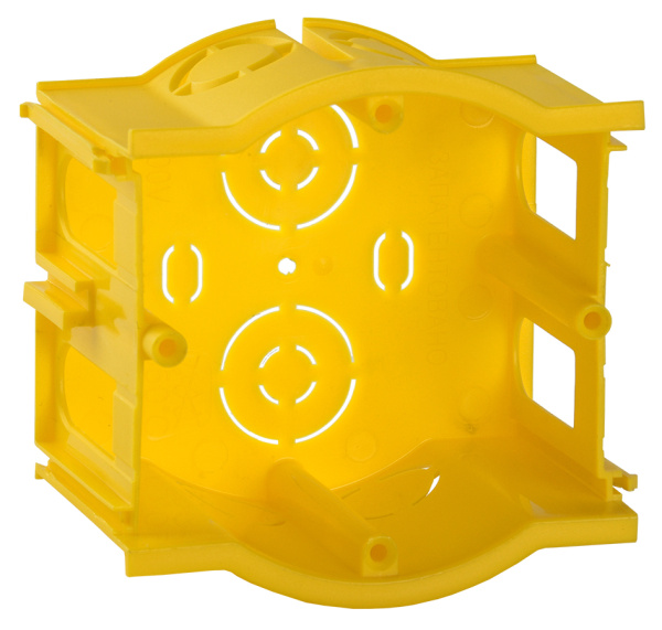 IEK GENERICA Коробка С3 уст. d68x45мм для тв. стен (сборная, проходная) о/у UKT10-068-045-000-K0-N-UO