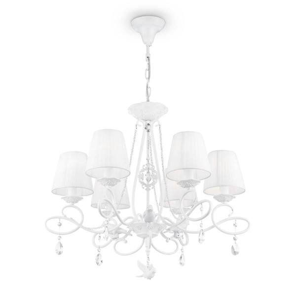 Maytoni Elegant Passarinho Жемчужный белый Люстра 6xE14 40W ARM001-06-W
