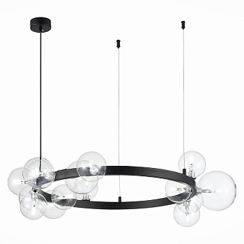 ST Luce SL1165.402.15 Светильник подвесной Черный/Прозрачный G4 15*3W