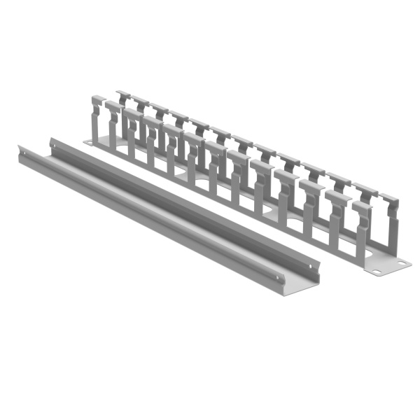 Купить DKC Кабельный органайзер с крышкой и отверстиями 1U, глубина 60 мм, для 19" IT-корпусов, RAL7035