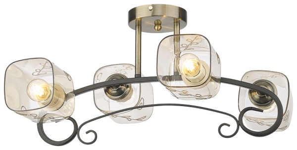 Velante 212-507-04, Светильник потолочный E27,4x40W