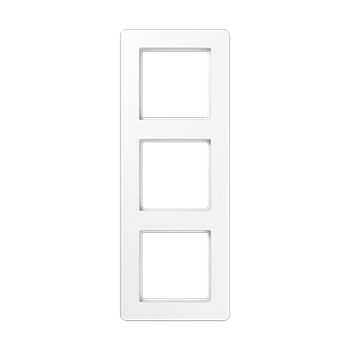 JUNG A Flow Белый Рамка 3-ая для вертикальной и горизонтальной установки AF583BFWW