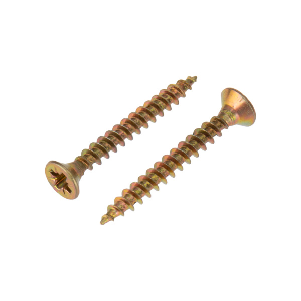 Kranz Саморез универсальный 3.5х30, желтый цинк, короб (200 шт./уп.) KR-01-3311-004