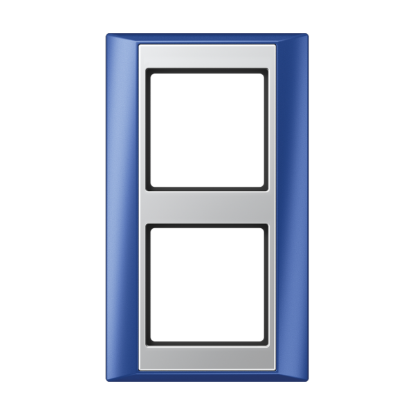 JUNG А Plus Синий/Алюминий Рамка 2-ая AP582BLAL