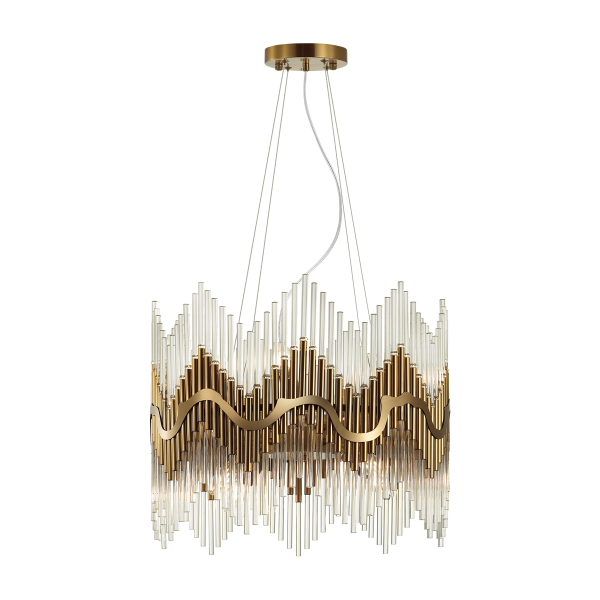 Купить Odeon Light 4983/8 HALL ODL22 379 бронзовый/стекло Люстра E14 8*40W SAVIKIA