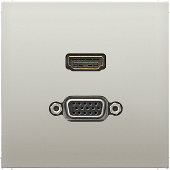 JUNG HDMI / VGA, нержавеющая сталь MAES1173