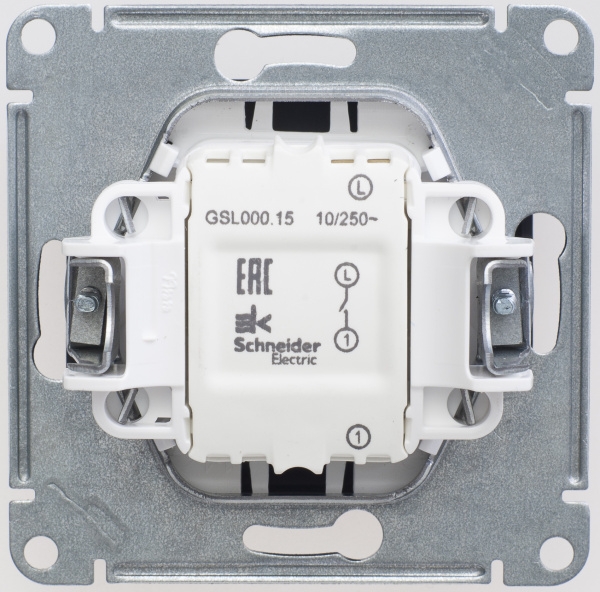 Купить Systeme Electric Glossa Шоколад Кнопка нажимная сх.1, 10AX