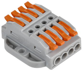 IEK Строительно-монтажная клемма СМК 222-4144P (4шт/упак)