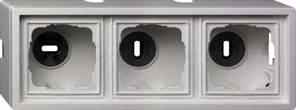 Gira F100 Бел глянц Рамка 3-ая для накладного монтажа 0063112