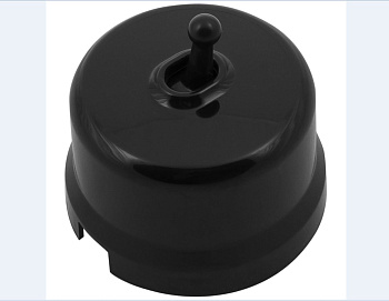 BIRONI Лизетта Пластик Черный Выключатель перекрестный 1-кл (тумблерный) B1-233-23