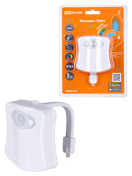 TDM Ночник "Уют" 0,5 Вт, RGB, дат. движ., 3хААА, SQ0357-0124