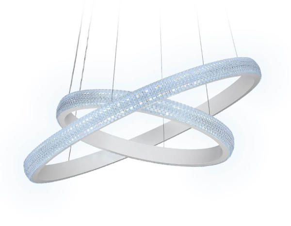 Купить Ambrella Подвесной светодиодный светильник с пультом FA615 WH белый 90W D600*1000 (ПДУ РАДИО 2.4)