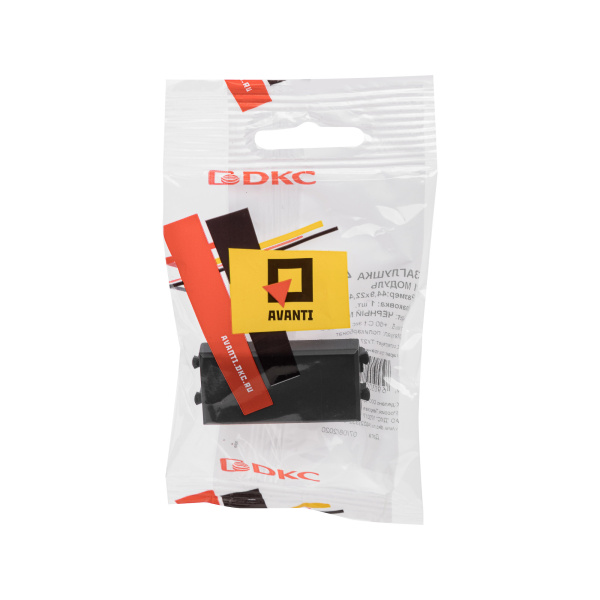 Купить DKC Заглушка модульная, "Avanti", "Черный матовый", 1 модуль