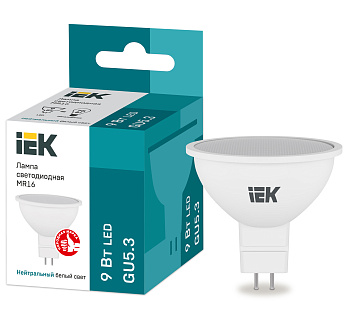 IEK Лампа LED MR16 софит 9Вт 230В 4000К GU5.3