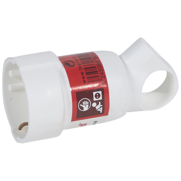 Legrand Элиум Белый Розетка 2Р+Е, 16А, кабель мах 3х.2.5, пластик 050191