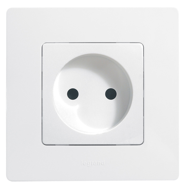 Купить Legrand Etika Белый Розетка б/з, винтовые клеммы 672220