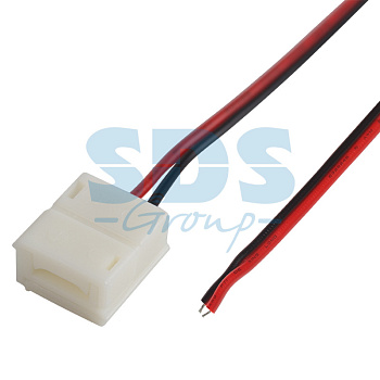 LAMPER Коннектор питания (1 разъем) для одноцветных светодиодных лент с влагозащитой шириной 8 мм 144-031