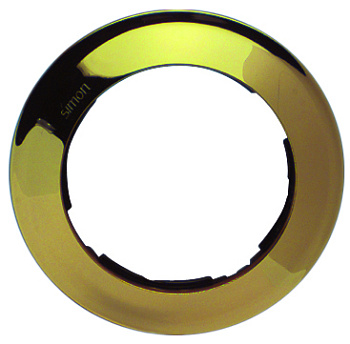 Simon 88 Золото Рамка 3-ая круглая 88630-36