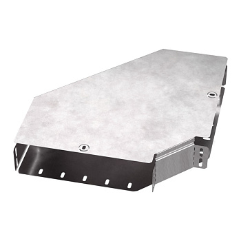 Промрукав Угол горизонтальный 90 градусов с крышкой Стандарт 300х80 PR16.0421