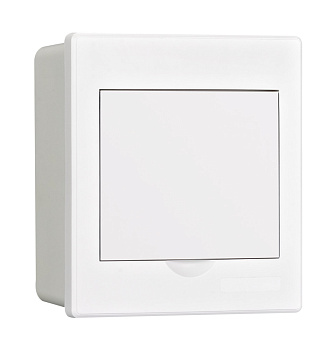 Dekraft Корпус пласт. навесной бел. дв. 1 ряд 4 мод. IP41 ЩРН-П