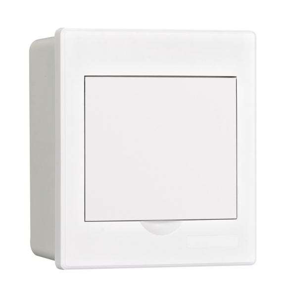 Dekraft Корпус пласт. навесной бел. дв. 1 ряд 4 мод. IP41 ЩРН-П