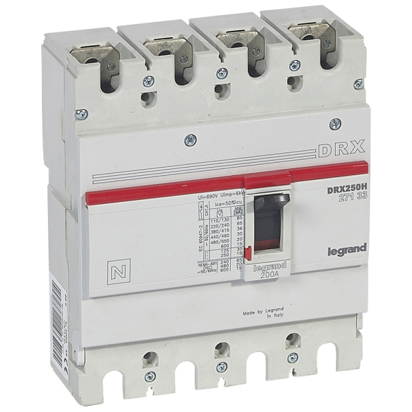 Купить Legrand DRX250 термомагнитный 200A 4П 36KA 027133