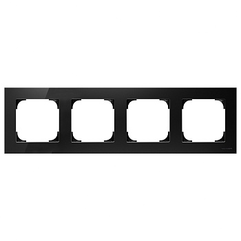 ABB SKY Стекло чёрное Рамка 4-постовая 2CLA857400A3101