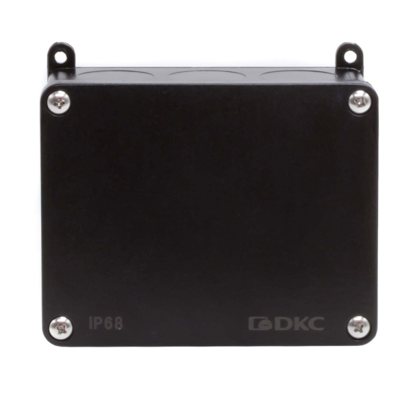 Купить Коробка индустриальная 120х95х52 мм, IP68 с гладкими стенками, черная