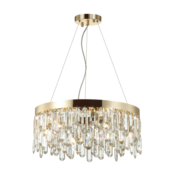 Купить Odeon Light 4986/6 HALL ODL22 385 золотой/хрусталь Люстра E14 6*40W DAKISA