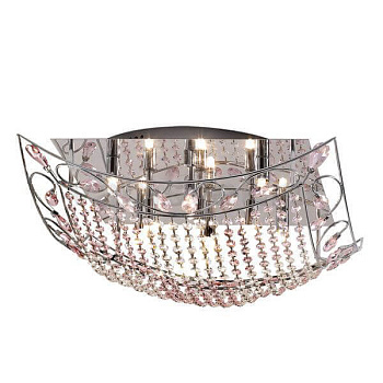 Citilux CL306191 Гала Хром+Розовый Светильник Люстра