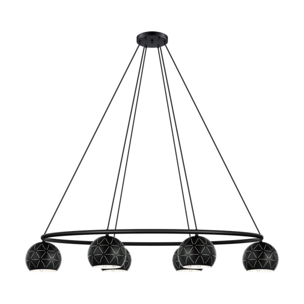 Eglo 98456 Подвес CANTALLOPS, 6х40W (E14), L1150, B520, H1100, сталь, черный